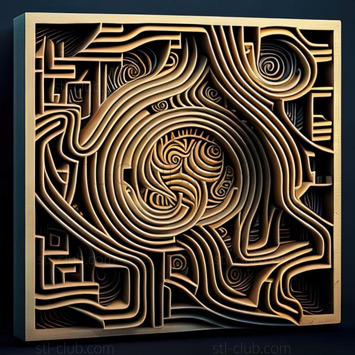 3D model st labyrinth (STL)